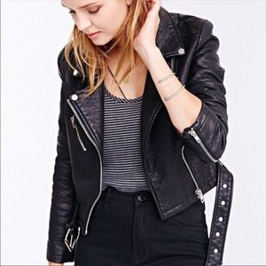 Black Leather Biker Jacket